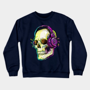 Halloween Music Skull Crewneck Sweatshirt